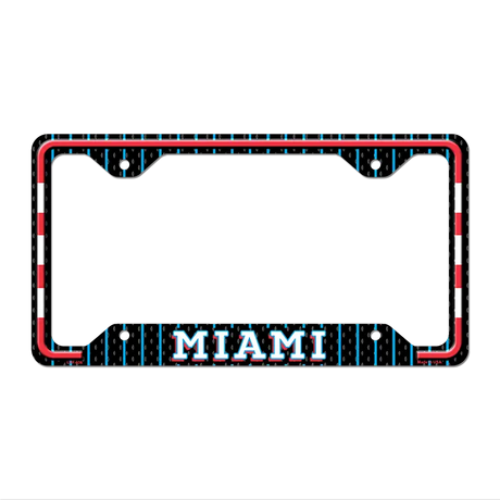 Miami Novelty Metal License Plate Frame LPF-606 12.25" x 6.5" Standard Frame (LPF)