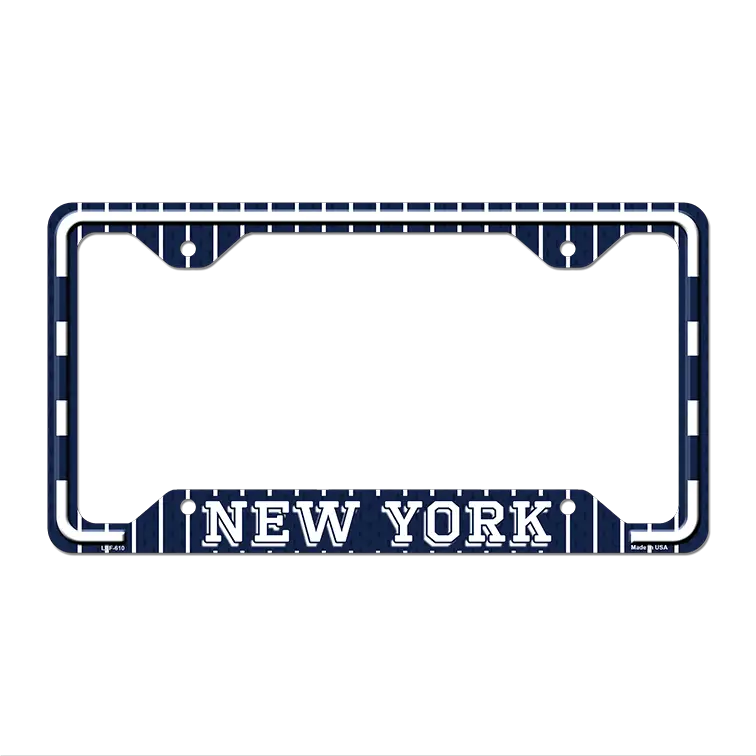 New York Novelty Metal License Plate Frame LPF-610 12.25" x 6.5" Standard Frame (LPF)