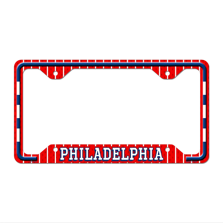 Philadelphia Novelty Metal License Plate Frame LPF-612 12.25" x 6.5" Standard Frame (LPF)