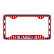 Philadelphia Novelty Metal License Plate Frame LPF-612 12.25" x 6.5" Standard Frame (LPF)