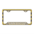 San Diego Novelty Metal License Plate Frame LPF-614 12.25" x 6.5" Standard Frame (LPF)