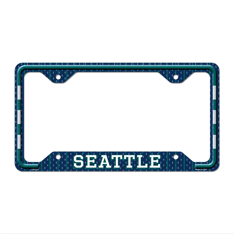 Seattle Novelty Metal License Plate Frame LPF-616 12.25" x 6.5" Standard Frame (LPF)