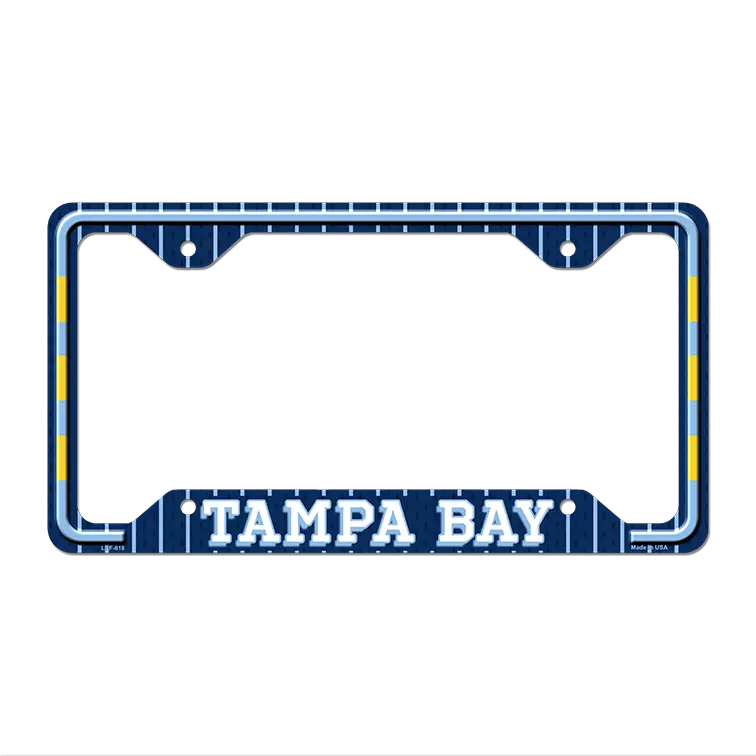 Tampa Bay Novelty Metal License Plate Frame LPF-618 12.25" x 6.5" Standard Frame (LPF)