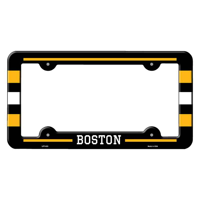 Boston Novelty Metal Molded License Plate Frame LPF-623