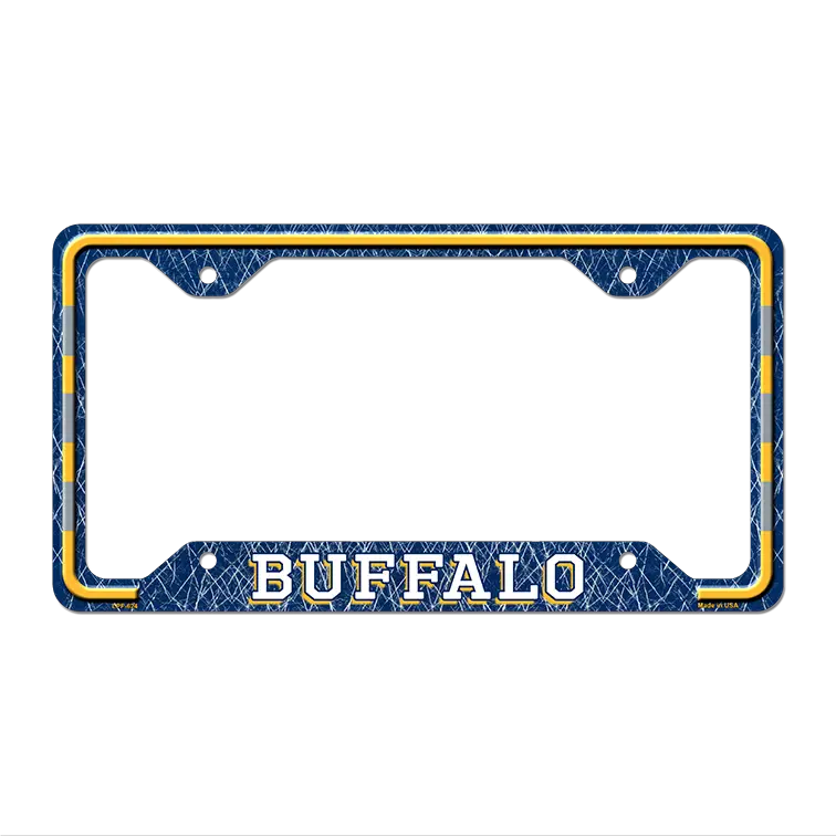 Buffalo Novelty Metal License Plate Frame LPF-624 12.25" x 6.5" Standard Frame (LPF)