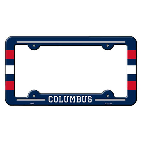 Columbus Novelty Metal Molded License Plate Frame LPF-629