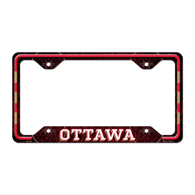 Ottawa Novelty Metal License Plate Frame LPF-641 12.25" x 6.5" Standard Frame (LPF)