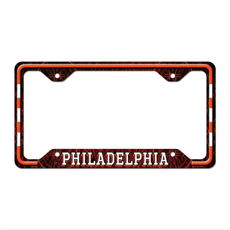 Philadelphia Novelty Metal License Plate Frame LPF-642 12.25" x 6.5" Standard Frame (LPF)