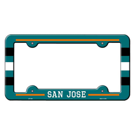 San Jose Novelty Metal Molded License Plate Frame LPF-644