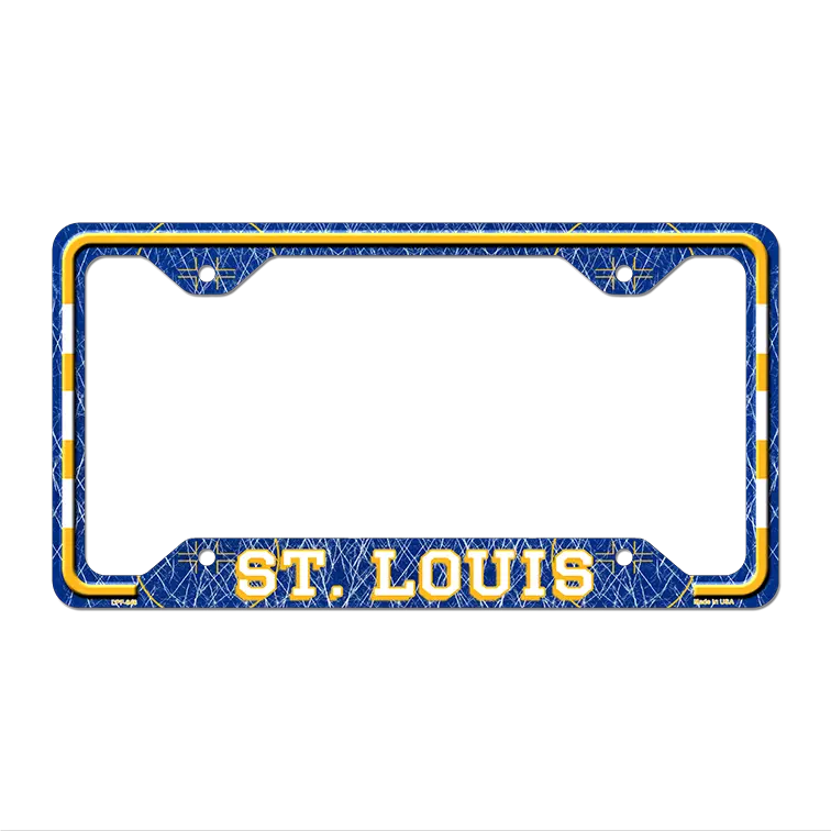 St Louis Novelty Metal License Plate Frame LPF-646 12.25" x 6.5" Standard Frame (LPF)