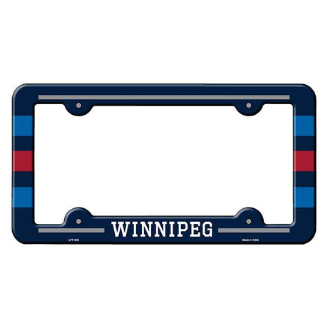 Winnipeg Novelty Metal Molded License Plate Frame LPF-653