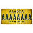 Alaska The Last Frontier Cut License Plate Strips (Set of 8) A