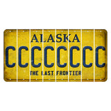 Alaska The Last Frontier Cut License Plate Strips (Set of 8) C