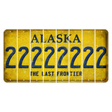 Alaska The Last Frontier Cut License Plate Strips (Set of 8) 2