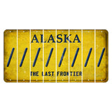 Alaska The Last Frontier Cut License Plate Strips (Set of 8) Forward Slash