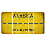 Alaska The Last Frontier Cut License Plate Strips (Set of 8) Hyphen