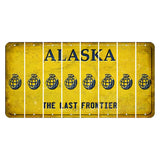 Alaska The Last Frontier Cut License Plate Strips (Set of 8) Grenade