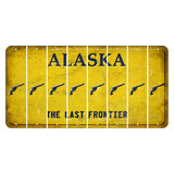 Alaska The Last Frontier Cut License Plate Strips (Set of 8) Revolver