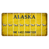 Alaska The Last Frontier Cut License Plate Strips (Set of 8) Dog