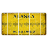 Alaska The Last Frontier Cut License Plate Strips (Set of 8) Menorah