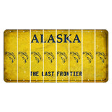 Alaska The Last Frontier Cut License Plate Strips (Set of 8) Fish