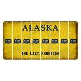 Alaska The Last Frontier Cut License Plate Strips (Set of 8) Trailer