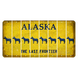 Alaska The Last Frontier Cut License Plate Strips (Set of 8) Donkey