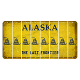 Alaska The Last Frontier Cut License Plate Strips (Set of 8) Gadsden
