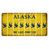 Alaska The Last Frontier Cut License Plate Strips (Set of 8) Dove