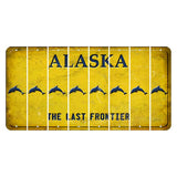 Alaska The Last Frontier Cut License Plate Strips (Set of 8) Dolphin