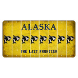 Alaska The Last Frontier Cut License Plate Strips (Set of 8) Whale