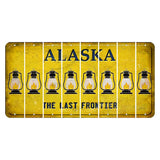 Alaska The Last Frontier Cut License Plate Strips (Set of 8) Lantern