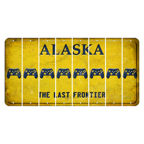 Alaska The Last Frontier Cut License Plate Strips (Set of 8) X Controller