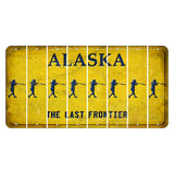 Alaska The Last Frontier Cut License Plate Strips (Set of 8) Softball Batter