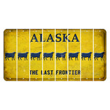 Alaska The Last Frontier Cut License Plate Strips (Set of 8) Dairy Cow