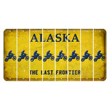 Alaska The Last Frontier Cut License Plate Strips (Set of 8) Dirtbike Rider