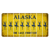Alaska The Last Frontier Cut License Plate Strips (Set of 8) Ballerina Dancer