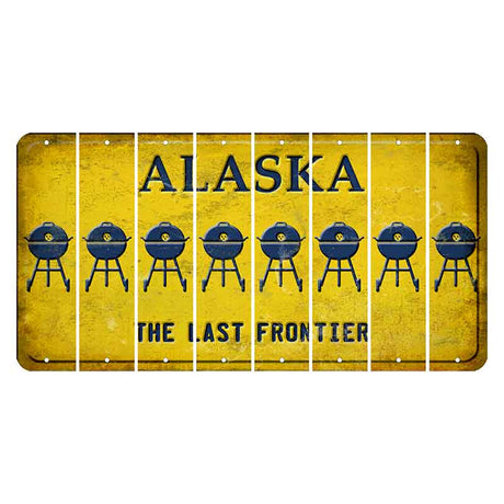 Alaska The Last Frontier Cut License Plate Strips (Set of 8) Grill