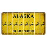 Alaska The Last Frontier Cut License Plate Strips (Set of 8) Scorpion