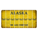 Alaska The Last Frontier Cut License Plate Strips (Set of 8) Handcuffs