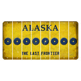 Alaska The Last Frontier Cut License Plate Strips (Set of 8) Saw Blade