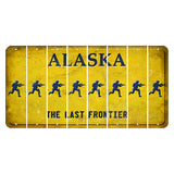 Alaska The Last Frontier Cut License Plate Strips (Set of 8) Soldier - Running