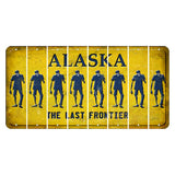 Alaska The Last Frontier Cut License Plate Strips (Set of 8) Zombie