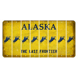 Alaska The Last Frontier Cut License Plate Strips (Set of 8) Bull Rider
