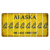 Alaska The Last Frontier Cut License Plate Strips (Set of 8) Praying Hands