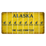 Alaska The Last Frontier Cut License Plate Strips (Set of 8) Zodiac Sign - Aries