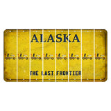 Alaska The Last Frontier Cut License Plate Strips (Set of 8) Cement Truck