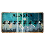 Alaska Northern Lights Cut License Plate Strips (Set of 8) Fairy