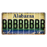 Alabama Lake and Forest Cut License Plate Strips (Set of 8) B