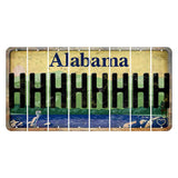 Alabama Lake and Forest Cut License Plate Strips (Set of 8) H